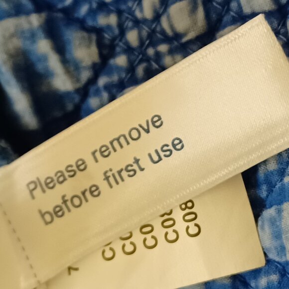 Lucky Brand Distressed Quilted Antique Blue Jacket/Cardigan Size Large - Picture 9 of 10